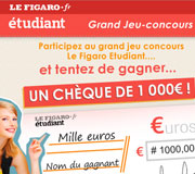 Gagnez 1000 euros avec lefigaro étudiant