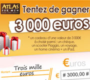Gagnez 3000 euros
