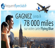 Gagnez 78.000 miles en avion